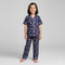 Navy Blue Kids Printed Nightsuit Set Comfy Daily Nightwear